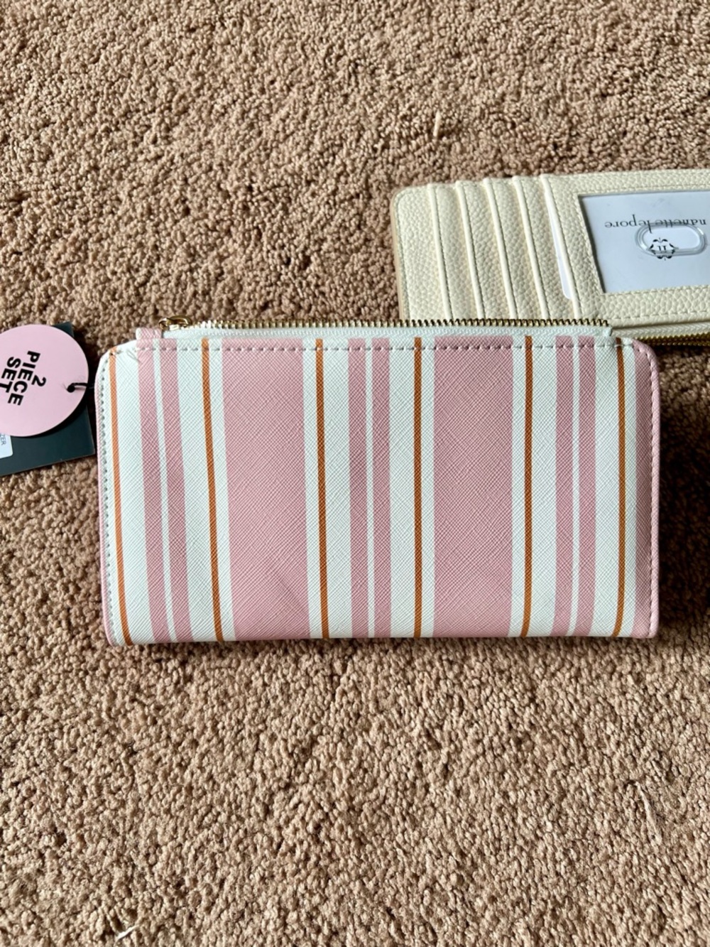 nanette lepore Pink Stripe Wallet with Card Holder - Picture 14 of 15
